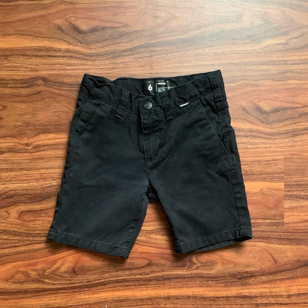 Hurley Boys Black Denim Shorts